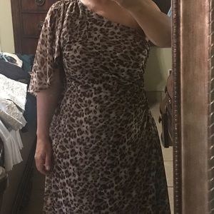 Cachet animal maxi cocktail dress